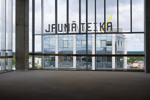 Works are being finished on the Jauna Teika